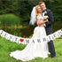 JUST Married Wedding Banner Set, Wedding Decorations for Reception, Bridal Shower and Engagement Photo Prop,Car Decorations...