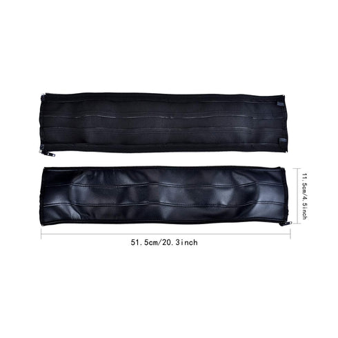 Universal Stroller Handlebar Cover – PU Leather Armrest Sleeve for Baby Strollers, Dustproof and Protective Grip for Infant and Toddler Prams, Bla...