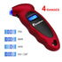Digital Tire Pressure Gauge 150 PSI, 4 Settings, Tire Gauge for Car, Truck, Motorcycle, Bicycle with Backlit LCD and Non-Slip Grip (Red)...