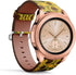 Compatible with Samsung Galaxy Watch (42mm) - Leather Watch Wrist Band Strap Bracelet with Quick-Release Pins (Sunflower Fabric)...