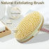 1 Pack Bamboo Dry Body Brushes,Dry Body Scrubber for Dry Skin, Blood Circulation, Cellulite Treatment,Dry Brush Suitable for All Kinds of Skin wit...