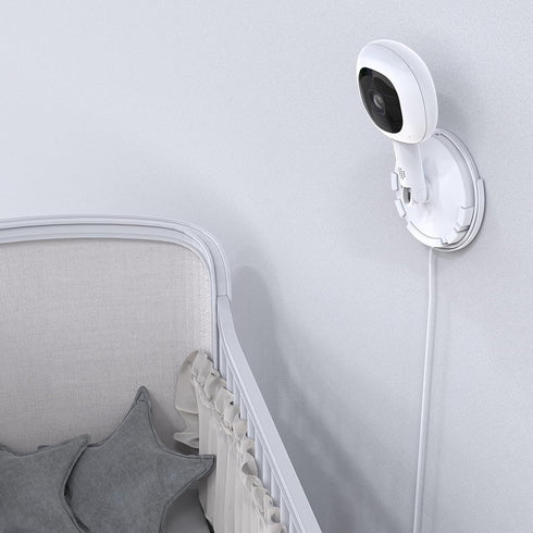 Wall Mount Holder Compatible with Nanit Pro Smart Baby Monitor & Flex Stand Camera (White)...