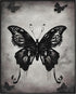 Posterizer 1 pcs- gothic black butterflies-retro background-Gothic Art-Art for Animal Lovers- Living Room Bedroom Decor- unframed wall art...