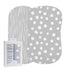 Bassinet Sheet Set 2 Pack 100% Jersey Cotton Grey and White Abstract Stripes and Dots by Ely's & Co....