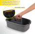 Cleaning Caddy, Cleaning Caddy Organizer with Handle, Plastic Tool Storage Cleaning Supply Caddy for College Dorm, Kitchen, Garden, Under Sink,Gra...