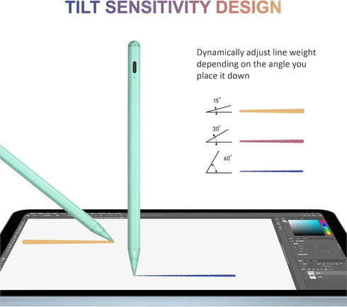 Stylus Pen for iPad, Active Pencil Compatible with ipad Pro 11/12.9 Inch 2018-2022, iPad 6/7/8/9th,iPad Mini 5/6th, iPad Air 4th/3rd, Palm Rejecti...
