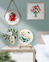 TINDTOP Embroidery Kit for Adult Beginners, Flowers Embroidery Kit for Beginners Include Embroidery Cloth Hoops Threads for Craft Lover Hand Stitc...