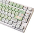 GK GAMAKAY 132 Keys Green&White Keycaps Set, MOA Profile PBT Thermal Sublimation Keycap Set for 61/68/75/80/84/87/98/104/108 Layout Mechanical Gam...