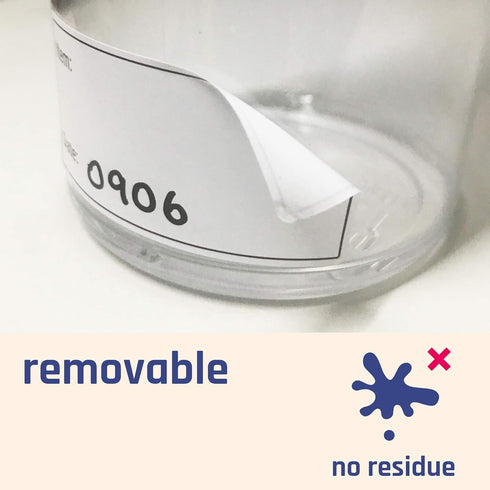200 Pieces, 2" x 1", Removable Food Labels for Freezer Storage, Date Stickers to Write On...