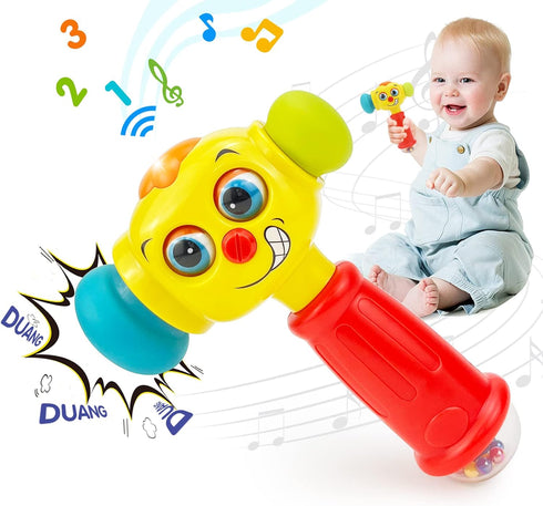 HOLA Toys for 1 Year Old Boy Birthday Gift - Hammer Baby Toys 12-18 Months, Musical 1 Year Old Toys with Light Flashing, Toys for 1 + Year Old Boy...