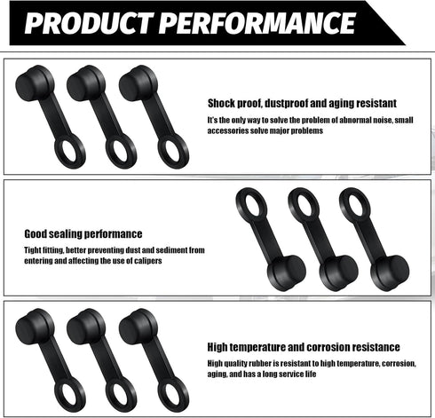 24 PCS Motorcycle Disc Brake Lower Screw Caps with Hole, Waterproof Durable Vehicle Dust Covers Accessories, Universal Car Brake Bleeder Replaceme...