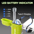 Waterproof Lighter Outdoor Flexible Neck Windproof USB Rechargeable Plasma Lighter Flashlight Flameless Electric Arc Lighter for Candle Camping Hi...