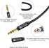 Devinal 1/4" Female to 3.5mm Cable, 6.35mm Female to 3.5mm (1/8" inch) Stereo Headphone Adapter, Quarter inch Female Jack to Mini-Jack TRS Male Pl...
