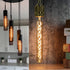 Leools Vintage LED Spiral Filament Bulb T10, 8.9inch Long Tubular Dimmable Edison Light Bulbs,E26 Base,Amber Glass,Warm White,2200K, 400LM(40W Equ...