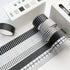 YUBX 6 Roll Washi Tape Set VSCO Decorative Tape for DIY Crafts, Journals, Planners, Scrapbooking, Wrapping (Black)...