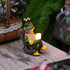 Miniature Frog Garden Statue with Solar Light Home Decor Fairy Garden Accessories Frog Decor for Patio, Balcony, Yard, Lawn Bedroom 2.3"x3.3"x5"...