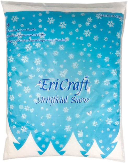 Artificial Snow,8 Liters, 9.2 oz, Plastic Snow for Decoration and Handcraft...
