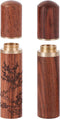 BENBO 2 Pieces Wooden Needle Case Sewing Needle Tubes Toothpick Storage Box Wood Needle Holder for Sewing Embroidery Hand Crafts...