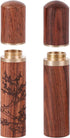 BENBO 2 Pieces Wooden Needle Case Sewing Needle Tubes Toothpick Storage Box Wood Needle Holder for Sewing Embroidery Hand Crafts...