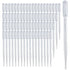 100 PCS 3ML Dropper Pipette - Disposable Plastic Transfer Pipettes for Accurate Liquid Transfer, Excellent Suction, Perfect for Oils, Resin, Craft...
