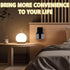 2 Pcs Wall Mount Phone Holder with 3M Adhesive Phone Stand with Data Cable Receiving Hole, Charger Remote Control Storage Box for Bedroom, Kitchen...
