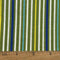 Printed Green-White-Navy-Yellow Striped Fabric Cotton Poplin 63inch 2 Yards Width for Sewing Apparels and DIY Home Craft Decors...