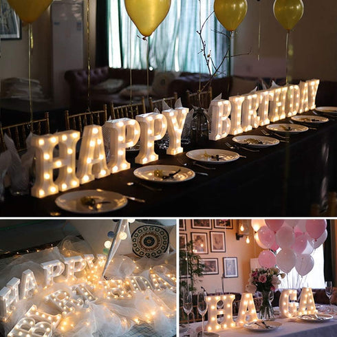 MUMUXI Marquee Light Up Letters | Large Light Up Numbers | Battery Powered and Bright with Every Letter of The Alphabet | for Wedding, Birthday, P...