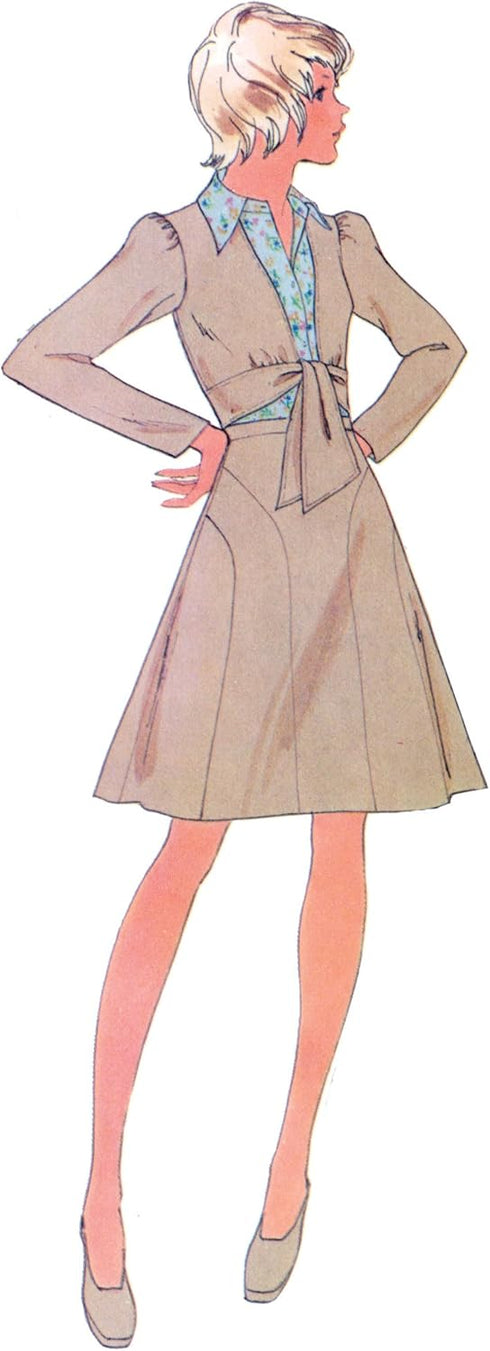 McCall's Misses' 1970's Vintage Top and Skirt Sewing Pattern Kit, Design Code M8431, Sizes 8-10-12-14-16...