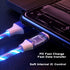 AYI USB Type C to USB A 2.0 Android Charger Cable Fast Charging High Data Speed Visible Blue LED Current Flowing Compatible with All Type C Device...