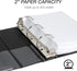Samsill Economy 2 Inch 3 Ring Binder, Made in The USA, Round Ring Binder, Non-Stick Customizable Cover, Black (?12600)...