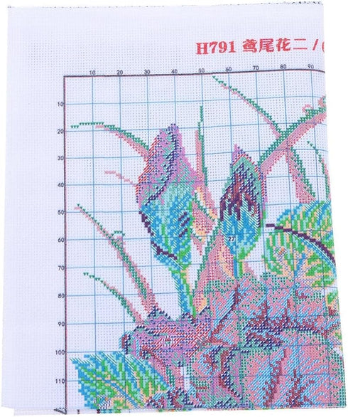 Uniquer 14CT 2 Strands Printed Cross-Stitch Kits,Stamped Full Range of Embroidery Starter Kits,Counted Cross-Stitch Needlepoint Kits for Girls Beg...