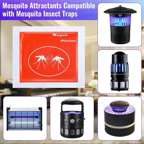 3 Pcs Mosquito Attractants for All Bug Zapper Bait Refill, Safe Mosquito Lures Fly Bait, Clip on Mosquito Trap Attractant Bait Hang Bug Zapper Ref...