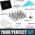 Cake Decorating Tip Set - 20 Piping Tips, 5 Frosting Bags, 4 Bag Ties, Couplers, Nail Flower, Reusable Pastry Bag, Brush and Gift Box - Great for ...