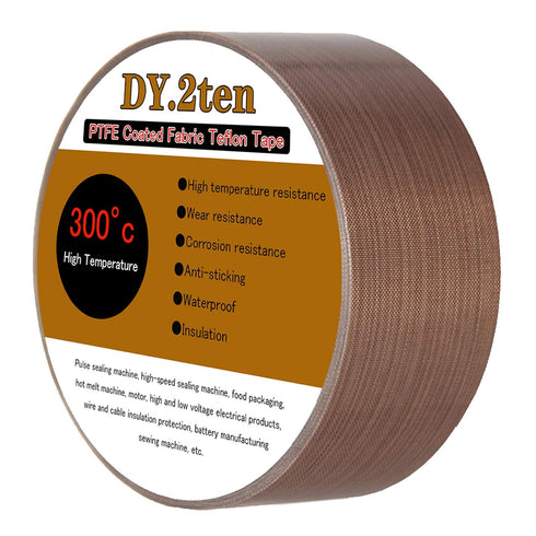 PTFE Coated Fiberglass Telfon Tape, 1.18" x 33 Feet,high Temperature Tape,Welding Sealing Tape,Drying Mechanical Conveyor Belt, Teflon Tape for Va...