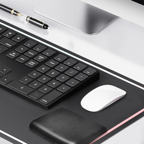 HONKID Low Profile Mouse Wrist Rest for Slim Mouse Wrist Pad for Magic Trackpad, Made of Cool Gel and Non-Slip Rubber Base, Easy Typing and Reliev...