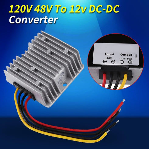 DC DC Converter 48V to 12V, Power Source Voltage Step Down Converter 10A 120W DC to DC Converter 48V to 12V Voltage Buck Converter...