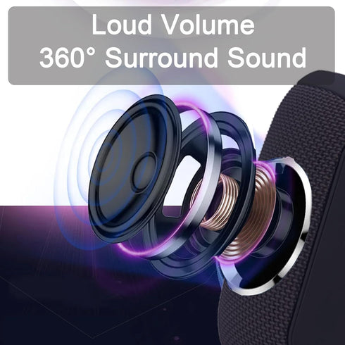 Lightweight Wireless Bluetooth Speaker, Outdoor Handheld Colorful Speaker, high-Power subwoofer, True Wireless Stereo, 3.5mm Jack Small Speaker, J...