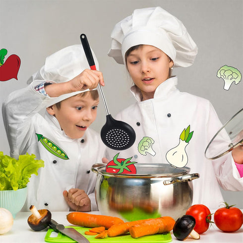 3 Pieces Silicone Stainless Steel Turner Spatula Set Includes Flexible Silicone Wok Spatula Slotted Spatula Skimmer Slotted Spoon for Nonstick Coo...