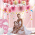 Baby Shower Theme Party Decorations It's a Boy and It's a Girl Banner Pink and Blue Balloons DIY Handmade Paper Flower Fans Honeycomb Balloons For...