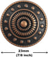 Bezelry 10 Pieces Beads Wheel Metal Shank Buttons. 23mm (7/8 inch) (Antique Copper)...