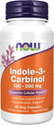 NOW Indole-3-Carbinol (I3C) 200 mg - 60 Veg Capsules...
