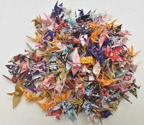 100 Origami Paper Crane Washi Paper Origami Crane Different patterns Japanese Print Made of 3.81cm 1.5 inches for Wedding decor Origamipolly...