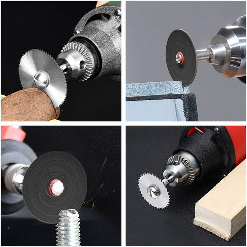 Cutting Wheel Set Compatible with Plastic 36pcs for Rotary Tool, HSS Circular Saw Blades 6pcs, Resin Cutting Discs 20pcs, 545 Diamond Cutting Whee...
