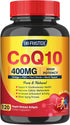 CoQ10 400mg SoftGels COQ10 - CQ10 Coenzyme Q10 Supplement, Plus PQQ, Omega 3, and Vitamin E, for Heart and Cellular Energy, 120 Servings...