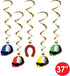 Beistle 5-Piece Derby Day Whirls, Horse Racing Game Supplies, Horse Racing Party Supplies, Horse Themed Party Decorations, Jockey Party Accessorie...