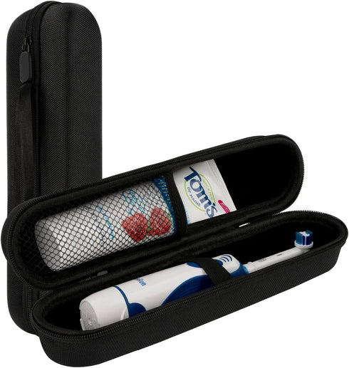 Linkidea Electric Toothbrush Travel Case Holder, Battery Toothbrush Carry Bag Compatible with Oral-b Pro 1500 8000, Philips Sonicare 4100, 5100, 6...