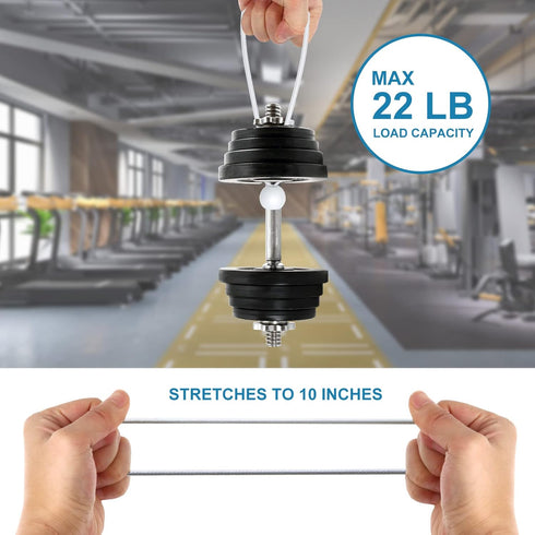 Tarp Bungee with Balls 4 Inch,30 PCS White Tarp Bungee Ball Cords Heavy Duty Canopy Tie Down Cords for Tarp,Camping, Shelter,Shade Cloth,Cargo,Pro...