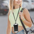 Universal Phone Lanyard, Cell Phone Lanyard Neck Strap 2 in-1 Phone Strap with Finger Ring Holder Compatible with Most Smartphones (Black)......