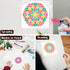 Wall Stencils for Painting Large Pattern, 9Pcs Mandala Stencils for Crafts on Wood Wall Floor, 12Inch Plastic Reusable Stencils for Furniture Deco...