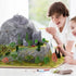 28 Pcs Model Trees Fake Miniature Trees Diorama Supplies Model Scenery Supplies Miniature Garden Accessories with Faux Moss Snow Leaves Decor for ...